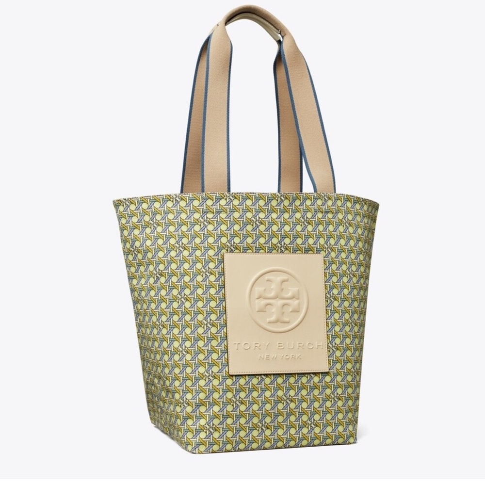 🔥🔥🔥Tory Burch Ella Reversible Market Tote Shoulder Bag